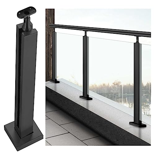 Postes de barandilla de vidrio exterior para terrazas y porches con vistas despejadas