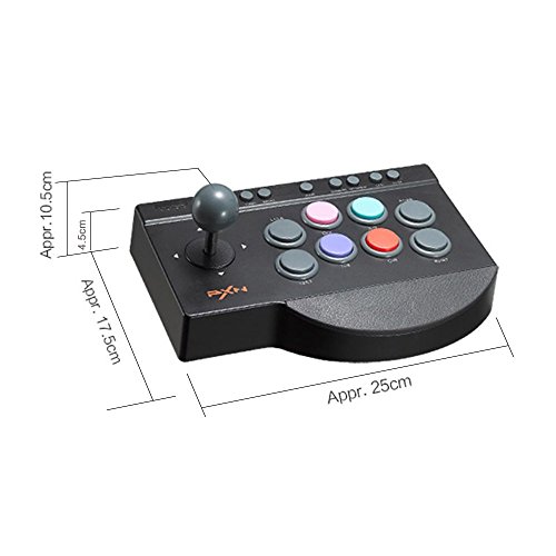 Arcade Fight Stick, USB Wired Fighting Joystick Game Controller for PS4 PS3 Switch PC Fighting Games