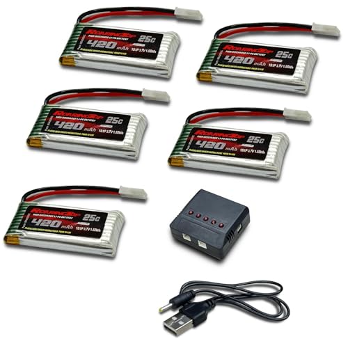 Batería Lipo 3.7V 420mAh conector Molex para recambio de minidrón RC