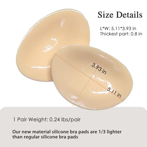POMAMZ Silikon Klebe BH Einlagen Push Up Einsätze - Image 7