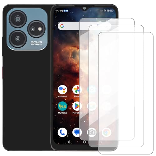 Damolong Screen Protector Compatible with ZTE Optus X Tap 3(6.6 Inch) [3 Pack] Glass Screen Protector Suitable for ZTE Optus X Tap 3, Tempered Glass Protective Film