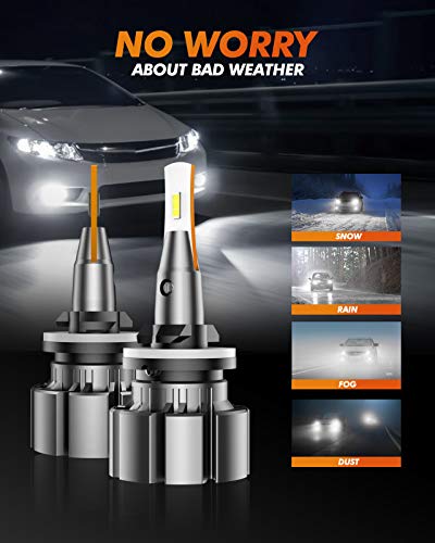 Sealight 880 Led Fog Light Bulbs Or Drl, 6000K Xenon White, 30W Super Bright, 885 893 899 Fog Light, Can-Bus Error Free, Plug And Play, 360-Degree Illumination, Pack Of 2 #TOP5