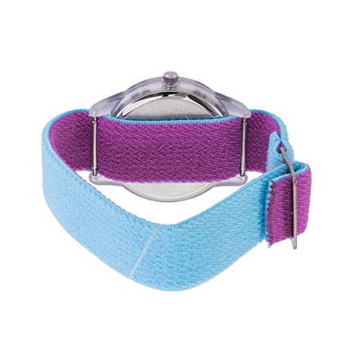 DISNEY Frozen Watch Elsa Watch for Kids 3-5 - Frozen Watches Girls - Elsa Toys for Girls - 3-5 Years - White Bezel - Sky Blue Nylon Strap - Fun Kids - Learn to Tell Time2