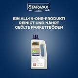 STARWAX - Mydło pielęgnacyjne do olejowanego parkietu - czyści, odświeża połysk i zakrywa zadrapania - na bazie oleju roślinnego 1 l - 36 zastosowań na 60 m²