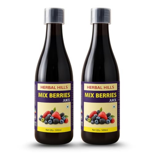 Image of Herbal Hills Mix Berry Juice (500 Ml Pack of 2)