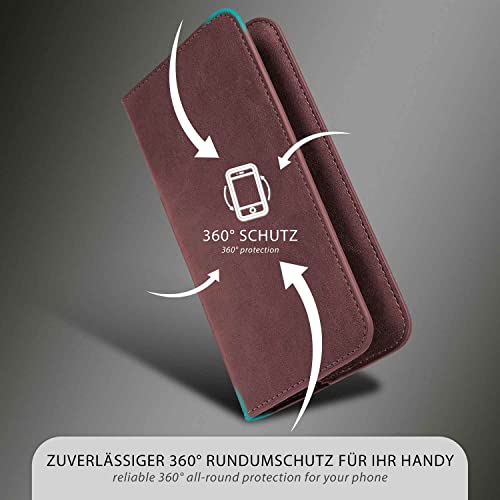 Coque Google Pixel 7 Pro moex en cuir végétalien bordeaux chic