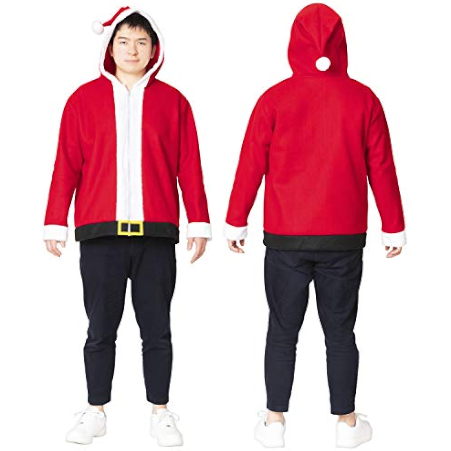 クリアストーン(Clearstone) コスプレ クリスマス サンタパーカー メンズ レッド 詳細画像3