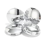 4Pcs 2.54in / 64.5mm Car Wheel Center Caps for VOSSEN CV3 CV5 Chrome Outer 2.54 in, Inner 2.38 in Snap-On Hub Caps