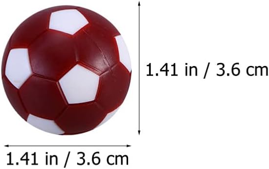 TOYANDONA 16pcs Mini Foosballs Table Football Accessories for Soccer Game Enthusiasts and Non-Fading Design for Indoor Play