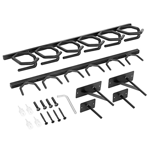 Robust Indoor Gun Racks For Wall 6-Slot Vertical Gun Rack Wall Mount, Rifle Shotgun Gun Stand Heavy Duty Steel Gun Display For Side By Side (6-Slot) #TOP5