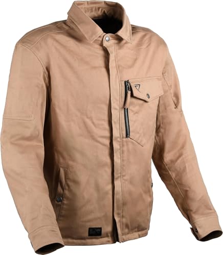 Camiseta de moto Difi Kingston marrón claro XL transpirable para moteros
