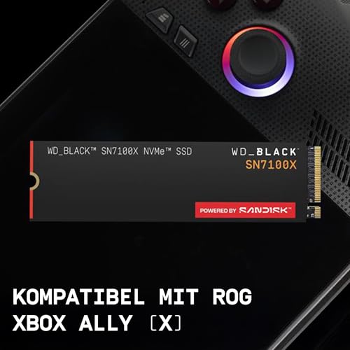 WD_Black SN7100X NVMe SSD 4TB (Gebaut für ROG Xbox Ally (X) & PC, Lesegeschwindigkeiten bis zu 7.000 MB/s, internes Solid-State-Laufwerk, offiziell lizenziert für ROG Xbox Ally (X) Gaming) – Ansicht 2