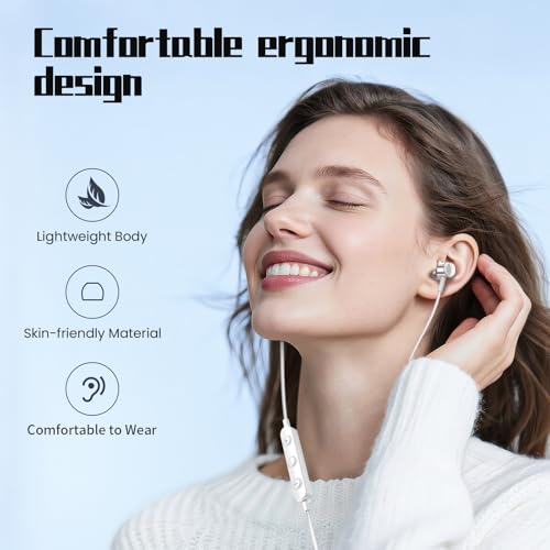 USB C Headphone for Samsung S25 S24 S23 Ultra FE S22 A55 A54 Wired Earbuds Magnetic in-Ear Type C Earphone with Mic Volume Control Stereo Noise Canceling Earbud for iPhone 17 Air 16 15 Pro Max Pixel 9 - Thumbnail 5