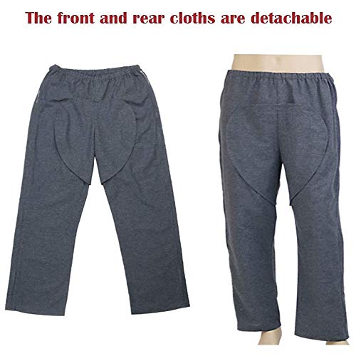 Easy To Wear & Take Off Patient Care Trousers - Urinary Incontinence Care Pants For Elderly,Ostomy & Fistula Surgery Patient,M #TOP5