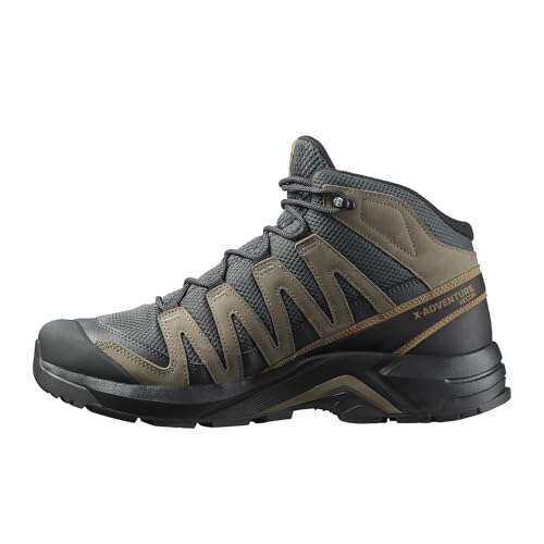 Salomon Męskie buty trekkingowe X-Adventure Recon Mid Gore Tex, Asphalt Falcon Coyote Brown, 44 2/3 EU