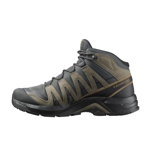 Salomon hommes Homme X-adventure Recon Mid Gore-Tex, chaussure de randonnée, Asphalt Falcon Coyote Brown, idéale pour les randonnées et le trail running lors d'aventures en plein air. 44
