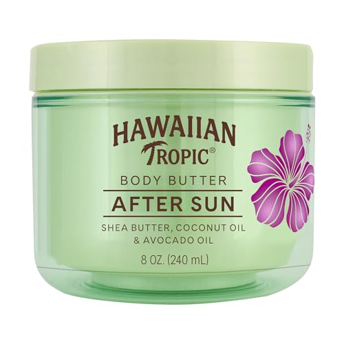 Hawaiian Tropic After Sun Body Butter with Coconut Oil, 8 oz, After Sun Lotion, Moisturizing Body...