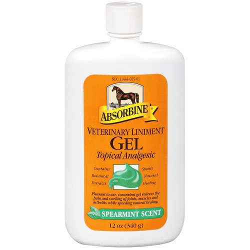 Absorbine Veterinary Liniment Gel Topical Analgesic Sore Muscle and Joint Pain Relief