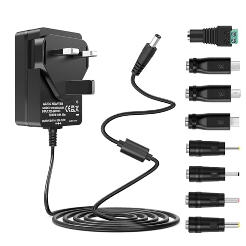 Gonine 5V 3A Power Supply Adapter Compatible with Sky Puck Stream Hub,5V 3A 2.5A 2A 1.5A Converter for Hatch Baby Rest, Rest+, LED Strip Lights, CCTV Cameras, TV Box, Router, Speakers