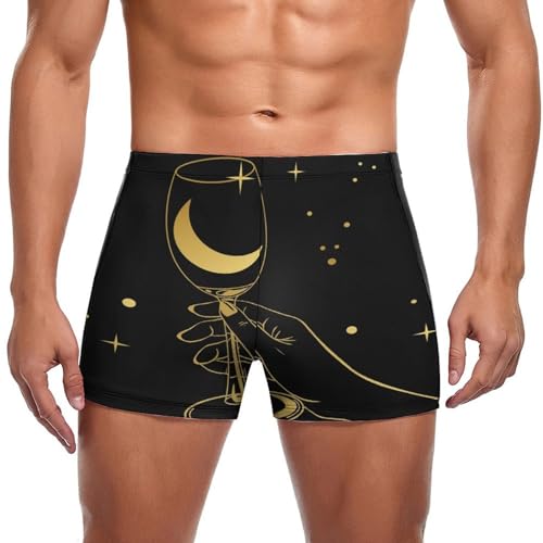 Slip de bain homme Coupe Lunaire Dorée short de natation