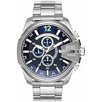 Diesel Reloj Mega Chief para Hombre, Movimiento cronógrafo con