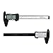 Zoostliss 150mm LCD Digital Electronic Carbon Fiber Vernier Calipers Gauge Micrometer with Large LCD Screen Display Inch/Metric