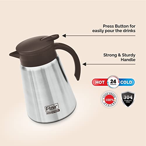 Image of Flair Latte Vacuum Insulated Steel Kettle 800 ML (Brown)