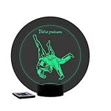 JNB-Maker Lampe 3D Judo Personnalisable – Veilleuse LED 16 Couleurs...