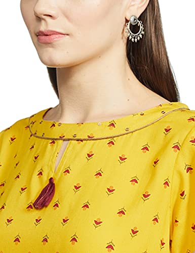 Image of Easybuy Women's Regular Kurta (PA21LI02FE Yellow XS)