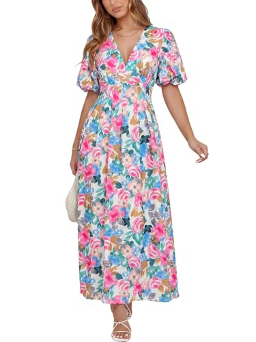 Image of Maxigerui Women's Summer Floral Maxi Dress Spring Wedding Guest Dress 2026