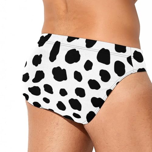 Dalmatian Print Men's Swimwear Brief Bikini Swimsuit Sexy Low Waist Bathing Suit3