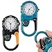 Imagen de Reloj de bolsillo con mosquetón con manecillas luminosas y clip multifuncional