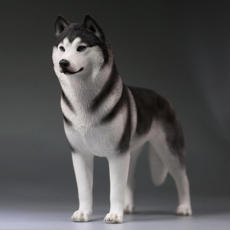 MRZ Husky Dog Statue Husky Dog Figurine for Desktop Decor Durable Polyresin with Intricate Details Gifts for Dad Birthday