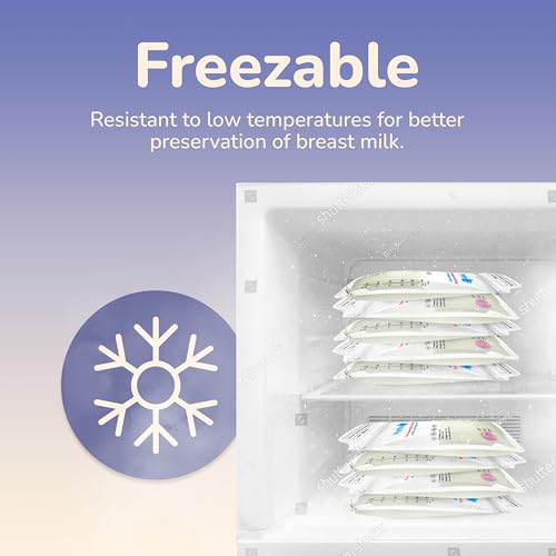 Booboo® X80 Breast Milk Storage Bags, Temp-Sensing Breastmilk Storing Bag, Self Standing, No-Leak Milk Freezer Suitable Storage Pouches For Breast Milk Storage - 3