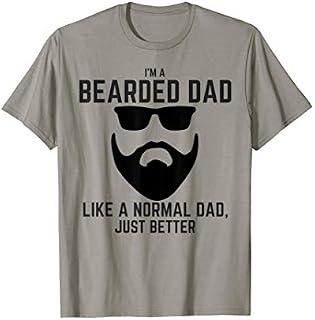 Mens Bearded Dad Shirt Mens Beard Humor Funny T-shirt Superhero T-Shirt