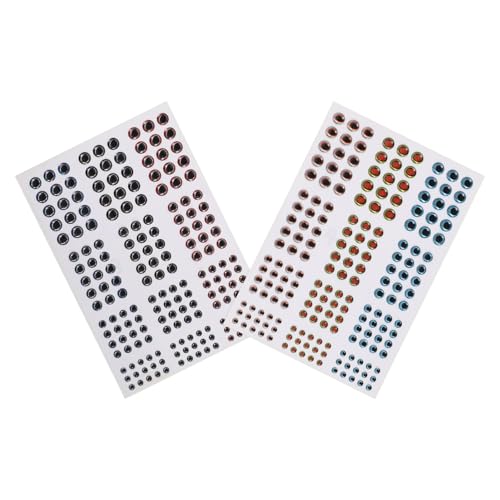 HOLIDYOYO 3D�z���O���t�B�b�N�ނ胋�A�[�A�C�X�e�b�J�[ 2�V�[�g�� ���̖ڃV�~�����[�V�����S���V�[�� �t���C�t�B�b�V���O�p���A�[���A�N�Z