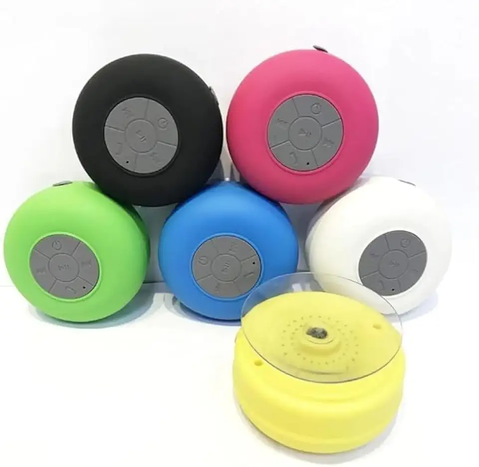 Caixa de Som Bluetooth à Prova d'Água para Banheiro, Alto-Falante Port