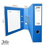 Set of 10 A4 Lever Arch Files for Paperwork A4 Folders with 70mm Spine, Thumb Ring & Elegant Anti-Spill Cover | Large Ring Binders | File Storage & Office Supplies Assorted Colours - Image 6