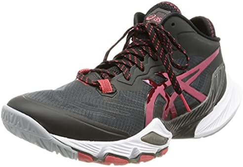 Asics Men's METARISE Volleyball Shoe, Black/Electric RED, 10.5 UK
