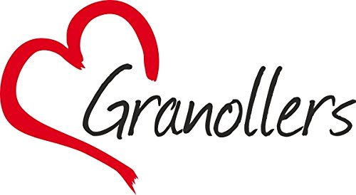 Vinilo Adhesivo para el coche o la moto " GRANOLLERS " (Ciudad) corazón Sticker ca.8x16cm Pegatina sin fondo