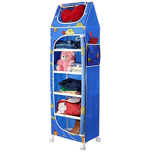 Image of Little One's | 6 Plastic Shelves Baby Wardrobe /Toy Organizer, ISI Certifed | Aquatic Blue | TB6 /FB