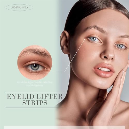 Eyelid Tape, 480PCS Eyelid Lifter Strips, Eyelid Tape for Hooded Eyes Invisible, Waterproof Double Eyelid Tape, Suitable for Uneven or Monolids, Instant Eye Lift Without Surgery