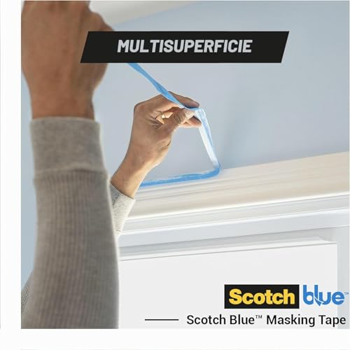 Miniatura 9 de Scotchblue Cinta De Enmascarar Multisuperficie, 24 Mm X 41 M, 3 Rollos Paquete - Cinta Adhesiva Scotch Azul Para Pintores, Para Pintar Y Decorar, Interior Y Exterior, 70 Pefc
