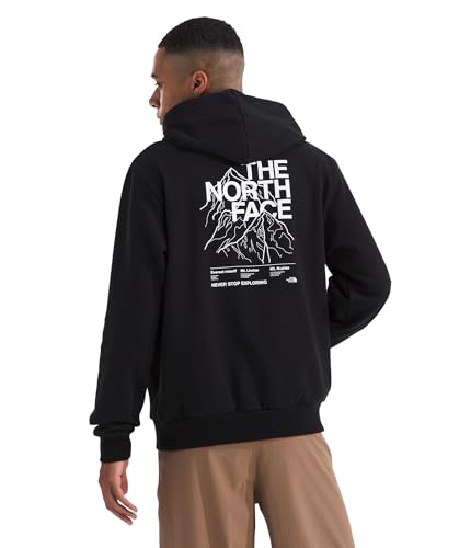 The North Face Men's Evolution Half Dome MTN Hoodie—Graphic Hoodie, TNF Black, US Small