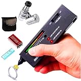 Diamond Tester＋60X LED Magnifying Glasses Jeweler Tool Kit Combo，for Novice and Expert - Diamond Selector 9V Battery Included(Diamond Tester+)