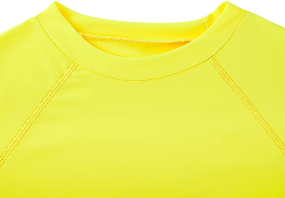 ESTAMICO Boys Short Sleeve Rash Guard Shirt Quick Dry Swimwear UPF 50+ Protection Athletic Swim Tee - Image 3