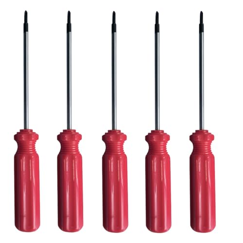 5-Pack Triwing Screwdriver Set Magnetic Point Y00 (2.0 mm) Tip, Magnetic Tri-Wing Screwdriver Set with Plastic Handle