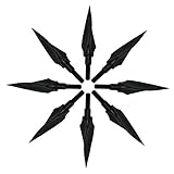 Huntingdoor Rotary Sharp Broadheads 150 Grain Hunting Twisted Arrow Tips for Crossbow Bolts and Compound Bow 6/12 Pack