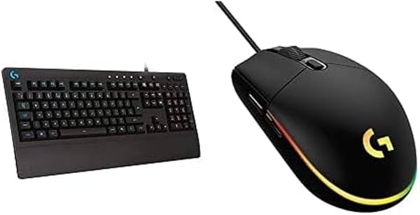 Paquete de Teclado Gamer Logitech G213 Prodigy y Mouse Gamer Logitech G203 Cableado