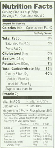 Uncle Sam Toasted Whole Wheat Berry Flakes & Flaxseed Original Cereal, 10-Ounce Boxes (Pack Of 6) #TOP6